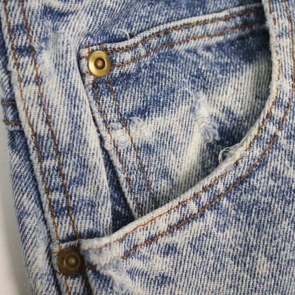 Vintage 80s 90s Chic Womens 14T Tall Acid Wash High-Waisted Mom Jeans - Picture 5 of 10